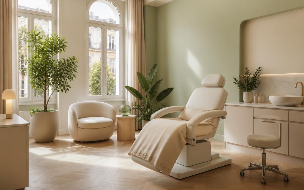 Moderner Behandlungsraum des Infusion Club Stuttgart